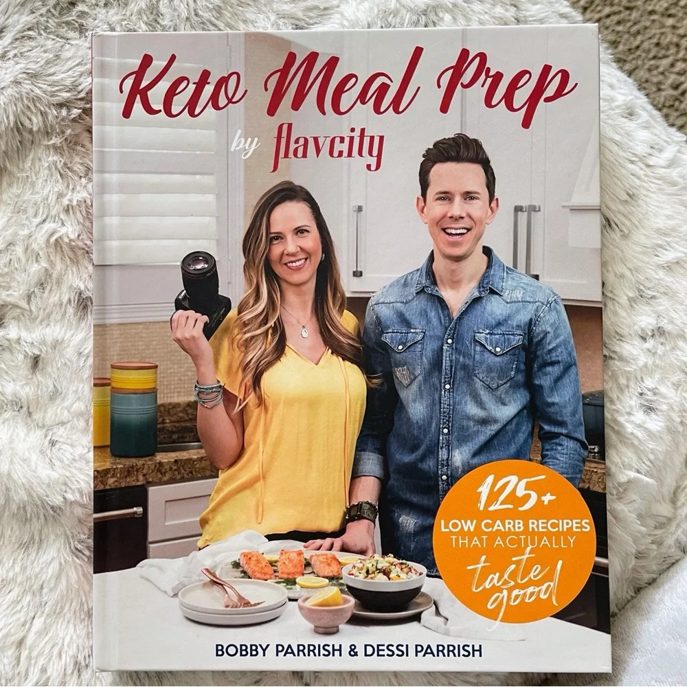 New Flavcity Hardcover Keto Meal Prep Low Carb Cookbook & Five Ingredients